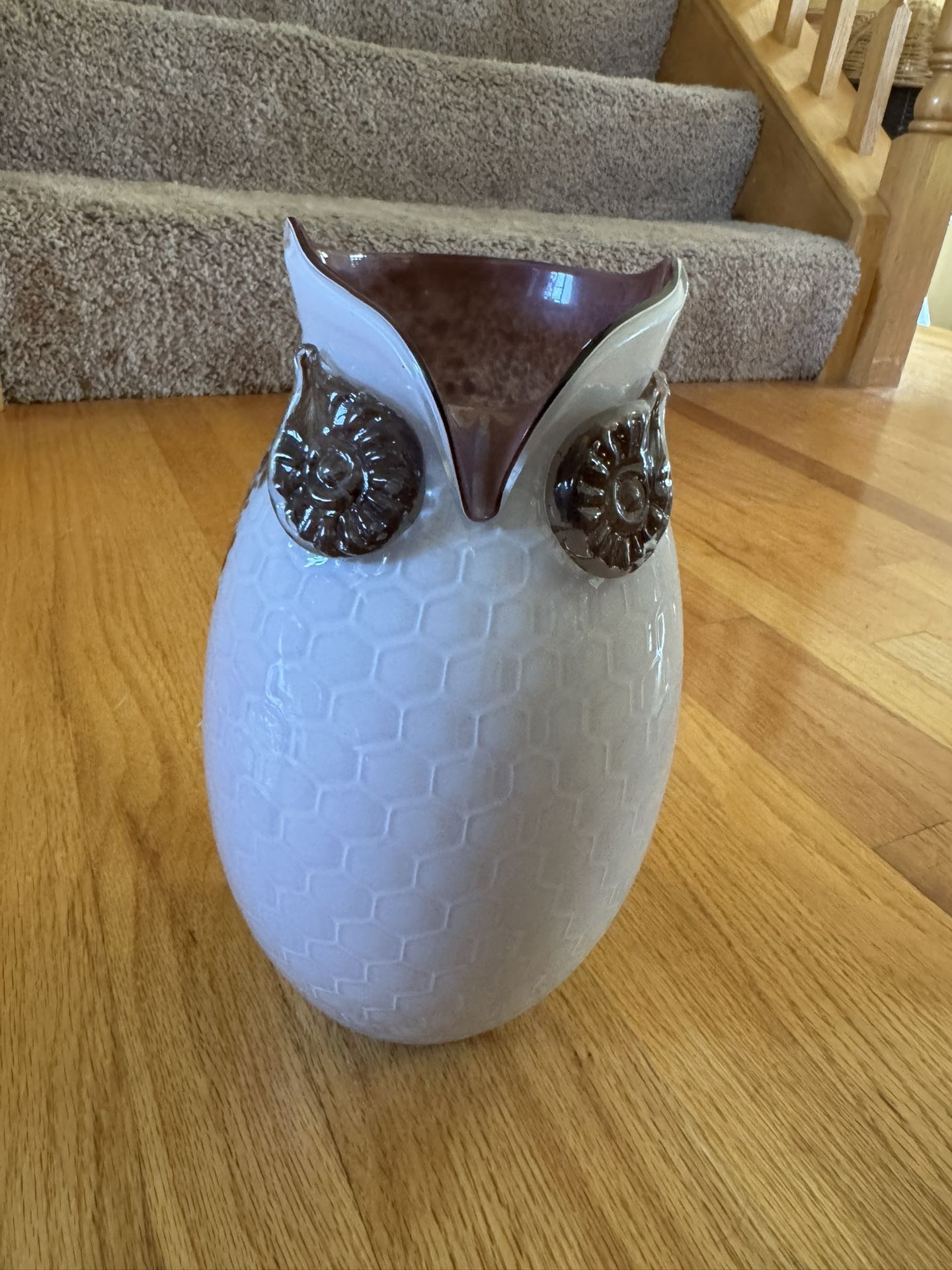 Owl Glass Vase