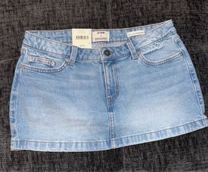 Cotton On Micro Low Denim Skirt Size 28