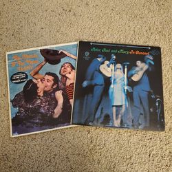Vintage Double LP Recordings Mama's And Papas, Peter Paul And Mary. 
