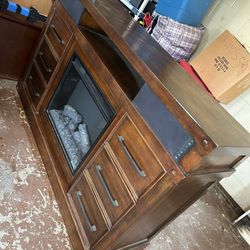 Fireplace With Bluetooth Speakers