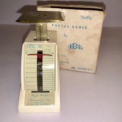 Vintage IDL Thrifty 700 Postal Scale w/ Box Mid Century Kitchen Office USA