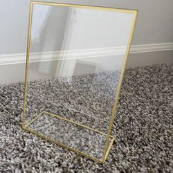 Gold Acrylic Frame/Sign Holder