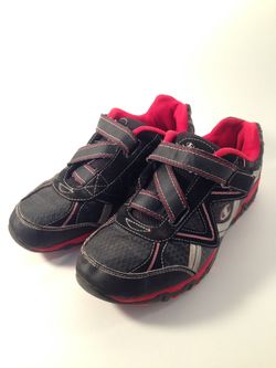 Red and Black Champion Shoes, Size: 5 1/2