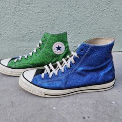 Converse JW Anderson x Chuck 70 High Glitter Pack Blue Green Size Men's 9.5