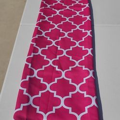 Pink and White Blackout Curtains 52x84 (2 Panels)