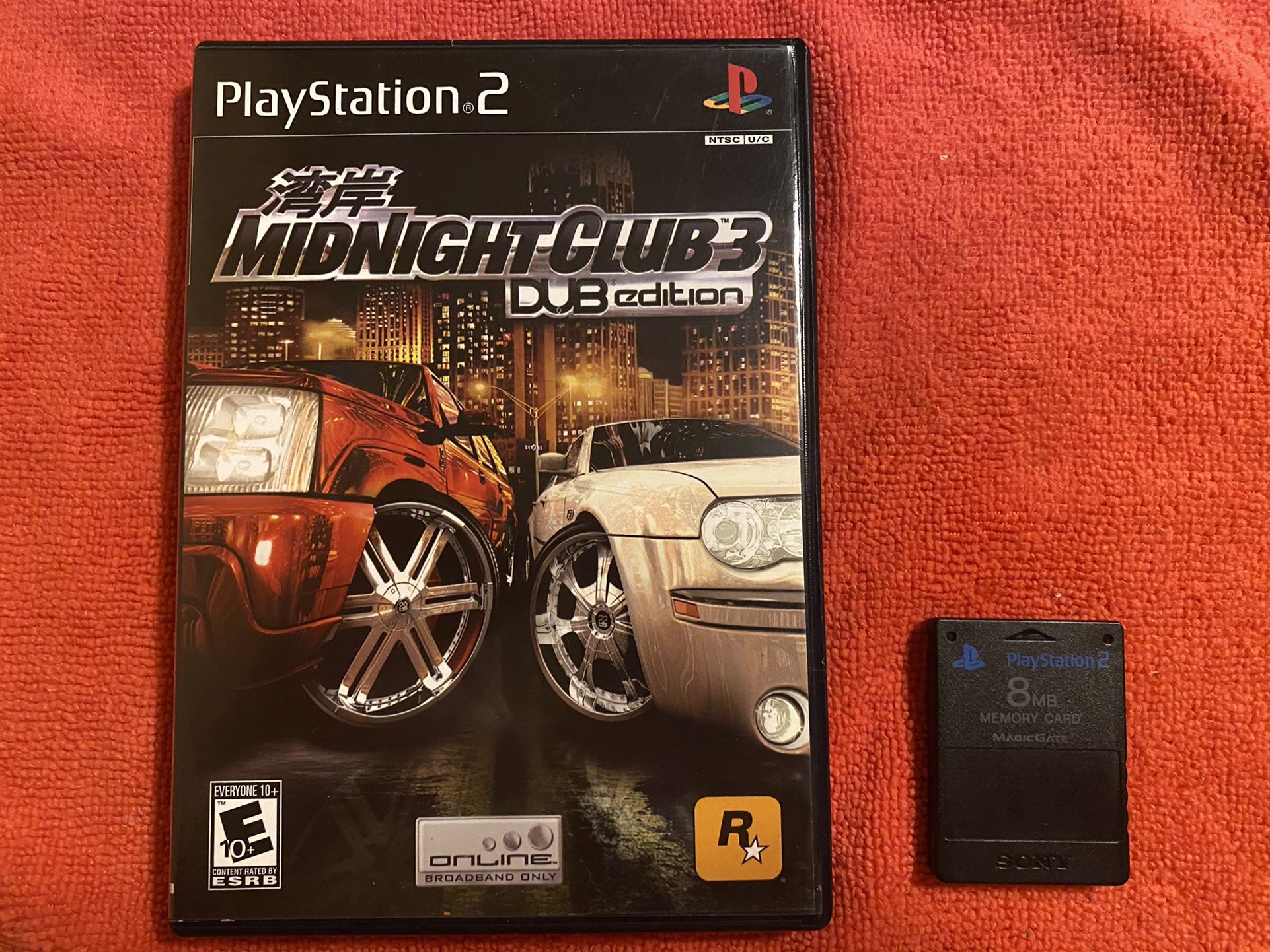 PS2 MIDNIGHT CLUB 3/Memory Card