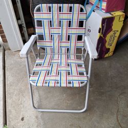 Webbed Aluminum Lawn Chair 