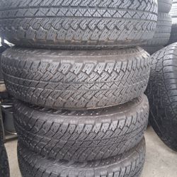 4 semi New Tires 245/75r17 Bridgestone 95% tread🤑free Installation ‼️ 