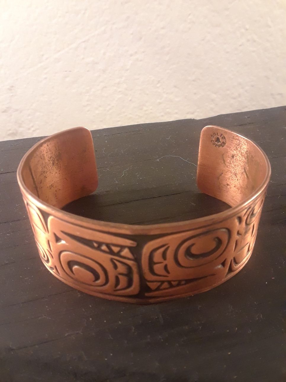 copper bracelet Aztec