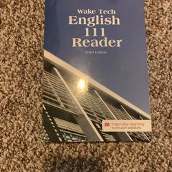 English 111 Reader 3rd Edition Wake Tech Version 