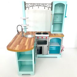 American girl doll gourmet kitchen  