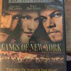 Gangs Of New York Dvd