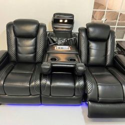 Color Options Power Reclining Sofa And Loveseat And Recliner Extra Discount Code RSG 
🔥🔥 Mention OfferUp for this Special Price!!