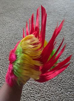 Mohawk Wig Colorful, Halloween Dress Up Cosplay