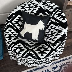 Black Oversized Saucer Chair