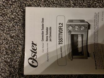 Foster Convecrion Toaster Oven 
Model TSSTTVDFL2.