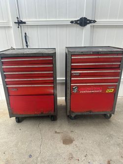 2 vintage tool boxes