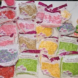 18 Bags Of Decorative Shred Perfect For Easter Gifts Or Mother's Day Gifts 