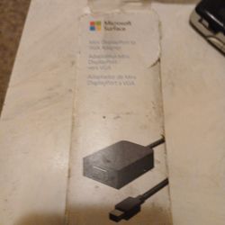 Microsoft mini display port to VGA adapter.