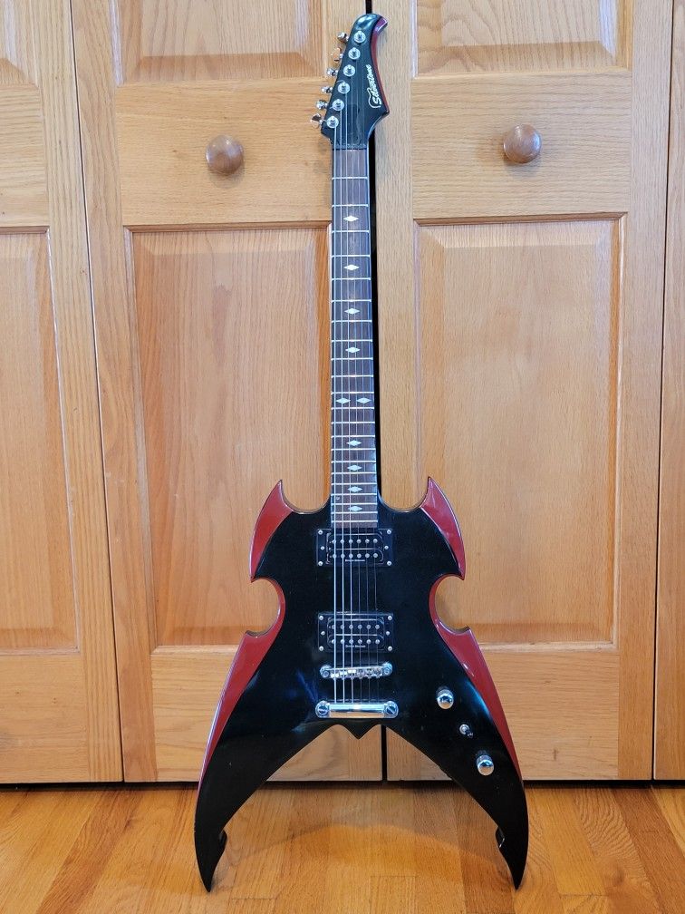KISS Silvertone Paul Stanley Signature Model Electric Guitar