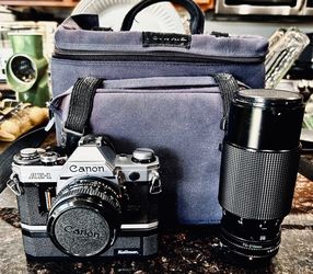 Canon AE-1 Camera with Accessories