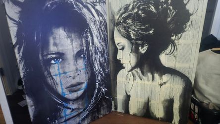 Two paintings perfect condition 40x26in.