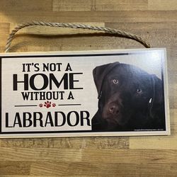 Vintage Labrador Sign 