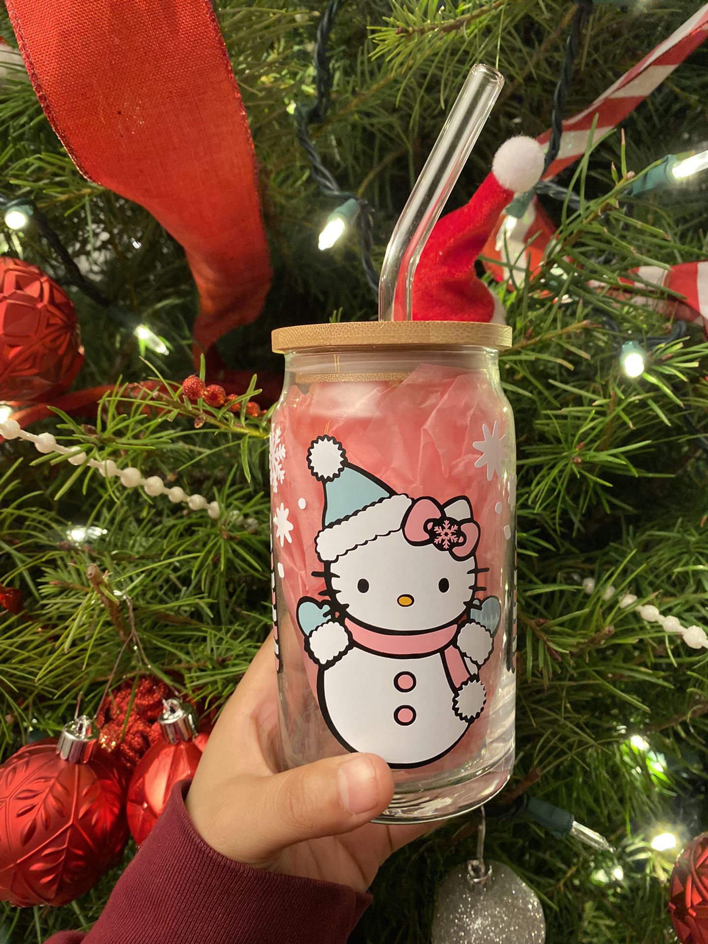 Hello Kitty Glass Can 