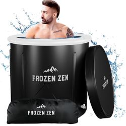 Frozen Zen Ice Bath Tub For Athletes with Lid, XL 105 Gallons Portable Ice Bath