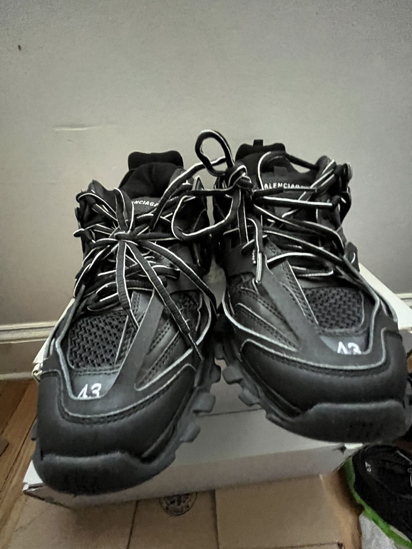 balenciaga track triple black