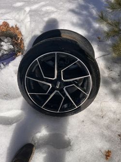 17” Rims With Street Tires For Drifting. 