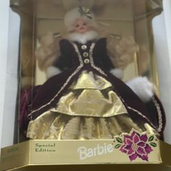 Mattel Special Edition Happy Holidays 1996 Barbie Doll In Box 