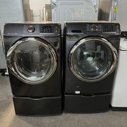 ✨ Samsung Washer & Gas Dryer Set with Pedestals ✨