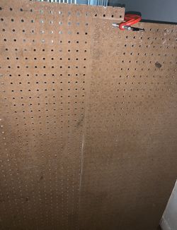2 pieces of Pegboard - oak color