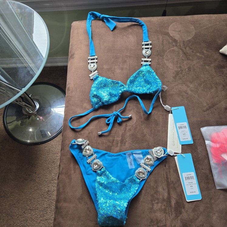 Sequence and bejeweled Beach bunny bikini