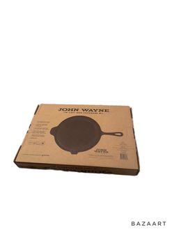 John Wayne Cast iron 10” shallow Grill Pan - New