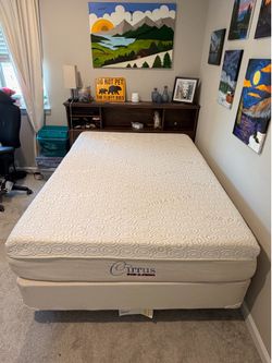 Full Mattress, Box Spring, Bed Frame, and Headboard