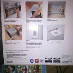 Exhaust Fan With Bluetooth Speaker 