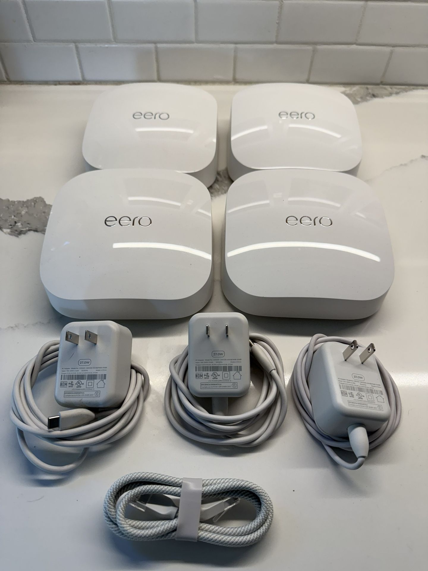 Eero Pro 6E Mesh WiFi Router Set Of 4