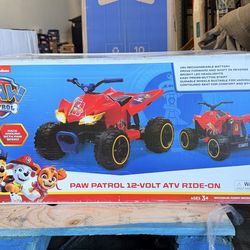 Paw Patrol 12V ATV Ride On Brand New In Box