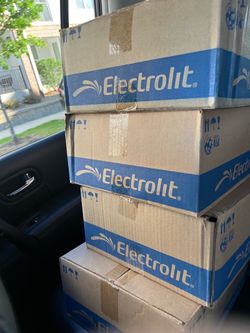 Electrolyte water, four cases brand new unopened
