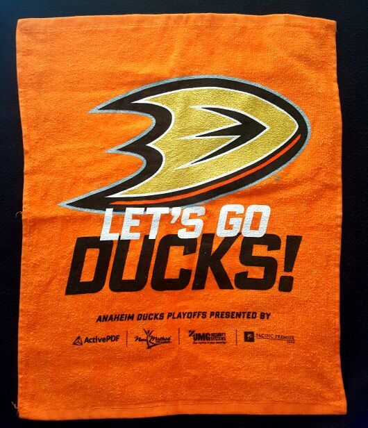 Anaheim Ducks Playoff Towel Giveaway