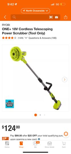 Ryobi Scrubber New $80 FIRM 