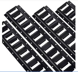 STARLEAPARTS 2' E Track Rail Tie-Down Kit - Heavy Duty 4 Pack Etrack Rails System - Power Coated Steel E Track Bar Rails For Securing Cargo, Garages, 