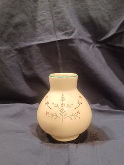 Small Hand Painted Vase with Floral Design