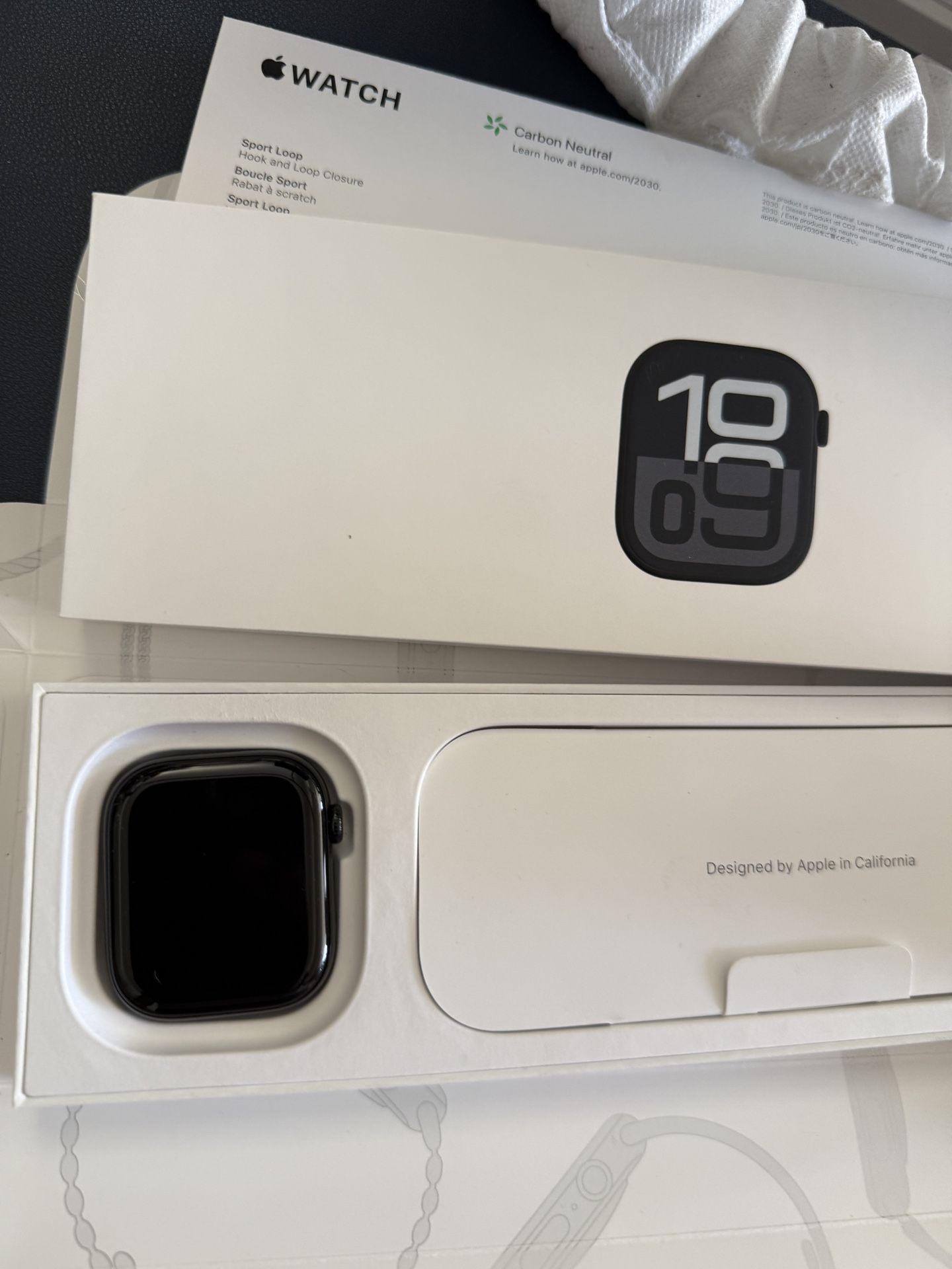 Apple Watch 10th Gen 46mm Black Bluetooth Open Box