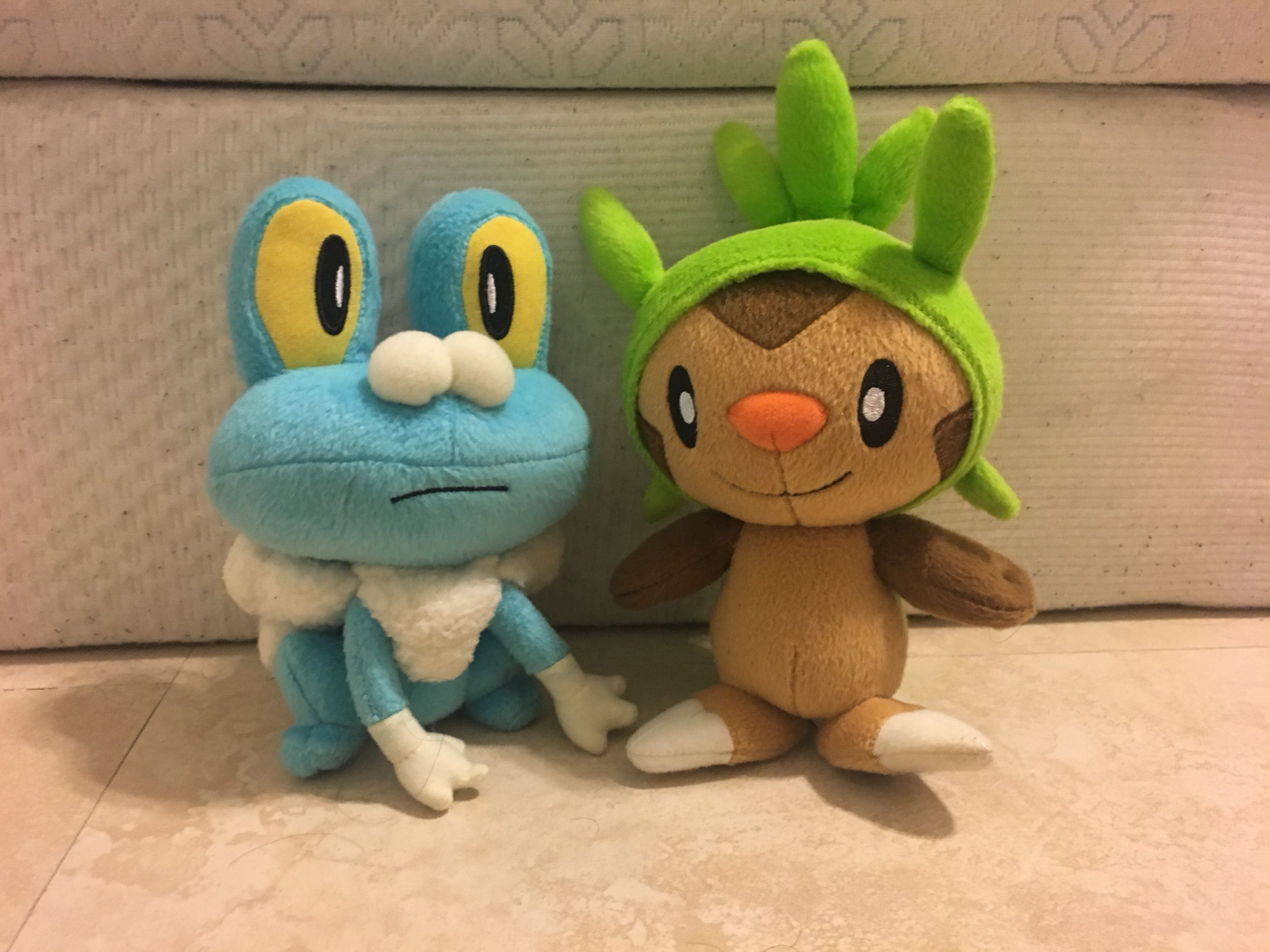 Pokémon X & Y Plushies (Froakie/Chespin)