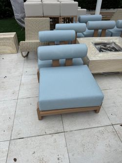 6 RH inspired vigo armchairs custom made- 6 available