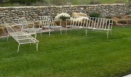 Vintage wrought iron set