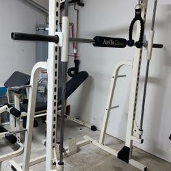 Home Gym / Smith Machine Bench and Weights 